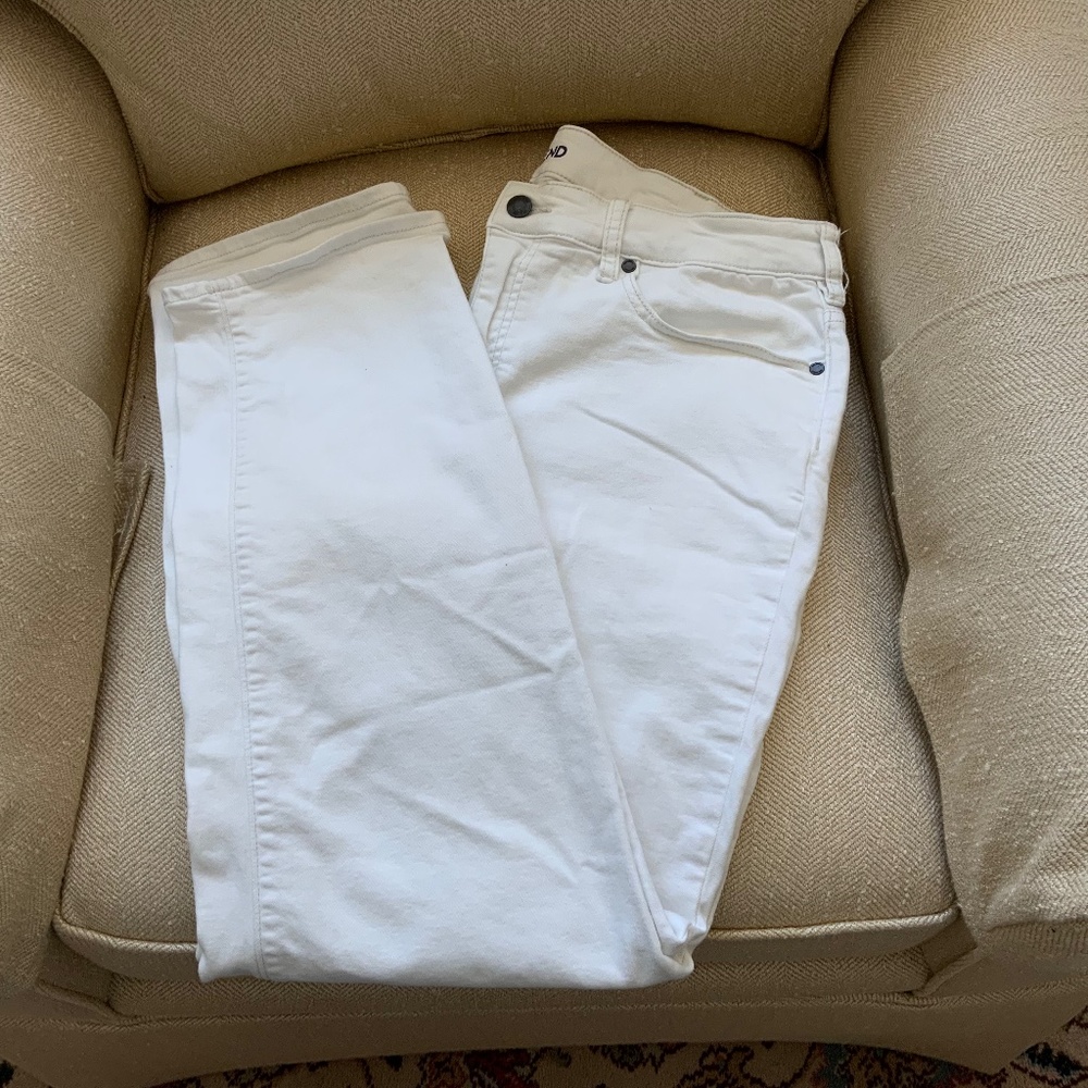 Women's Lands’ End mid rise true straight jean pant